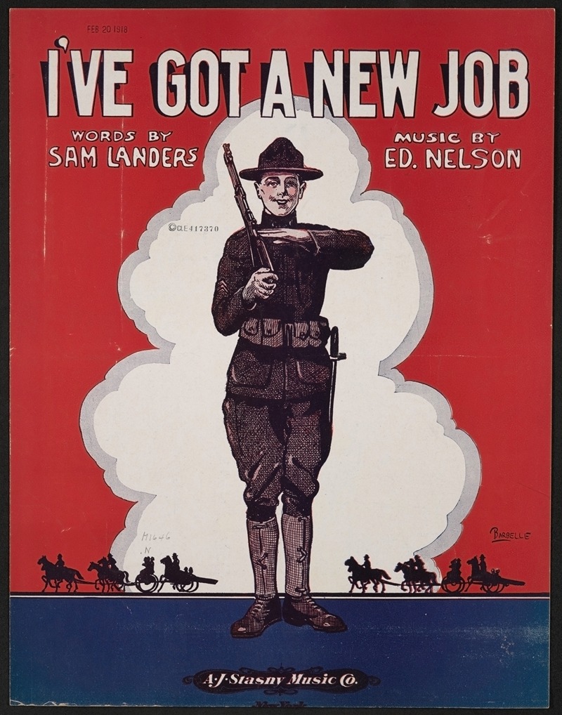 I've got a new job by Аноним, 1918 — digital art print download