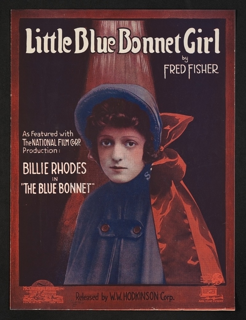 Little blue bonnet girl — Anonymous