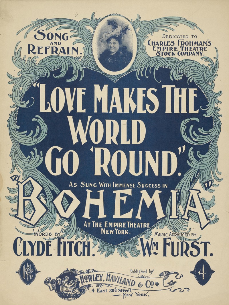 Love makes the world go round by Аноним, 1896 — digital art print download