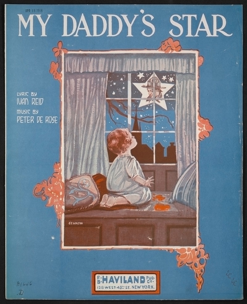 My daddy's star by Аноним, 1918 — digital art print download