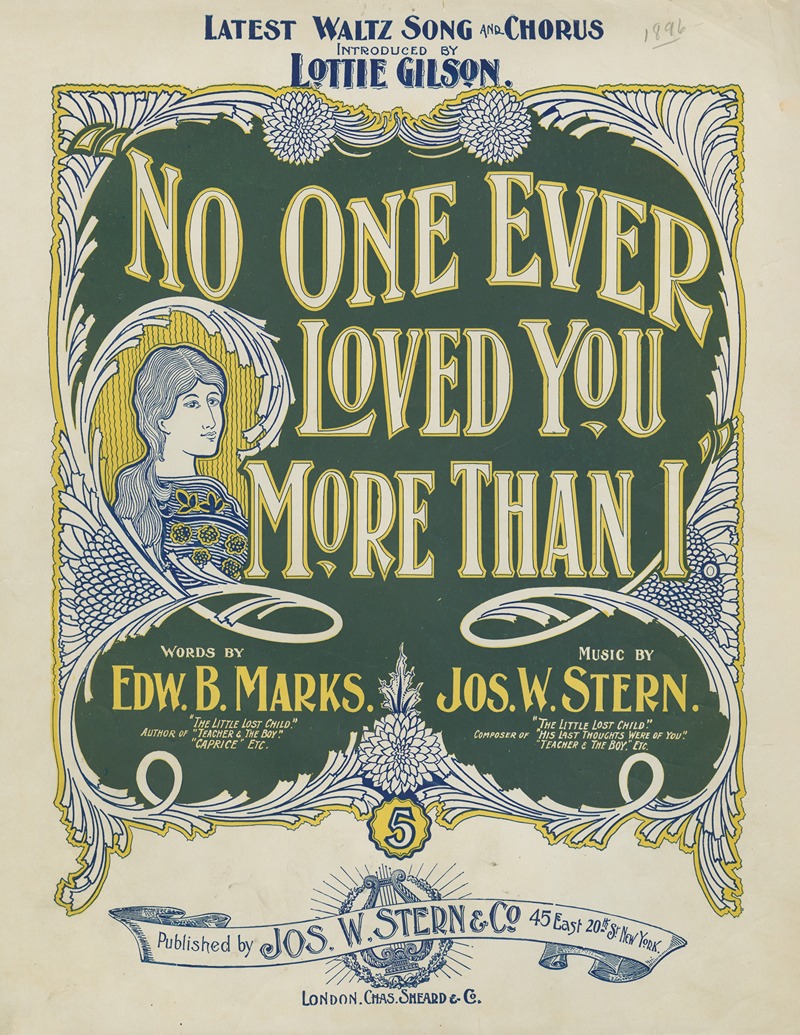 No one ever loved you more than I — Anonymous