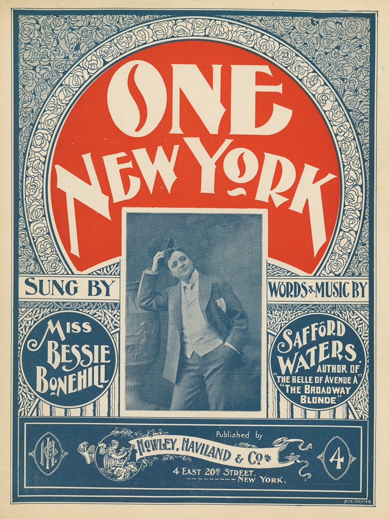 One New York by Аноним, 1896 — digital art print download