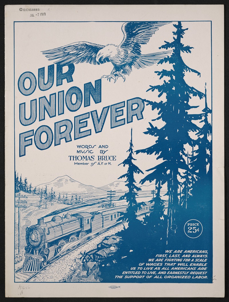 Our union forever by Аноним, 1919 — digital art print download