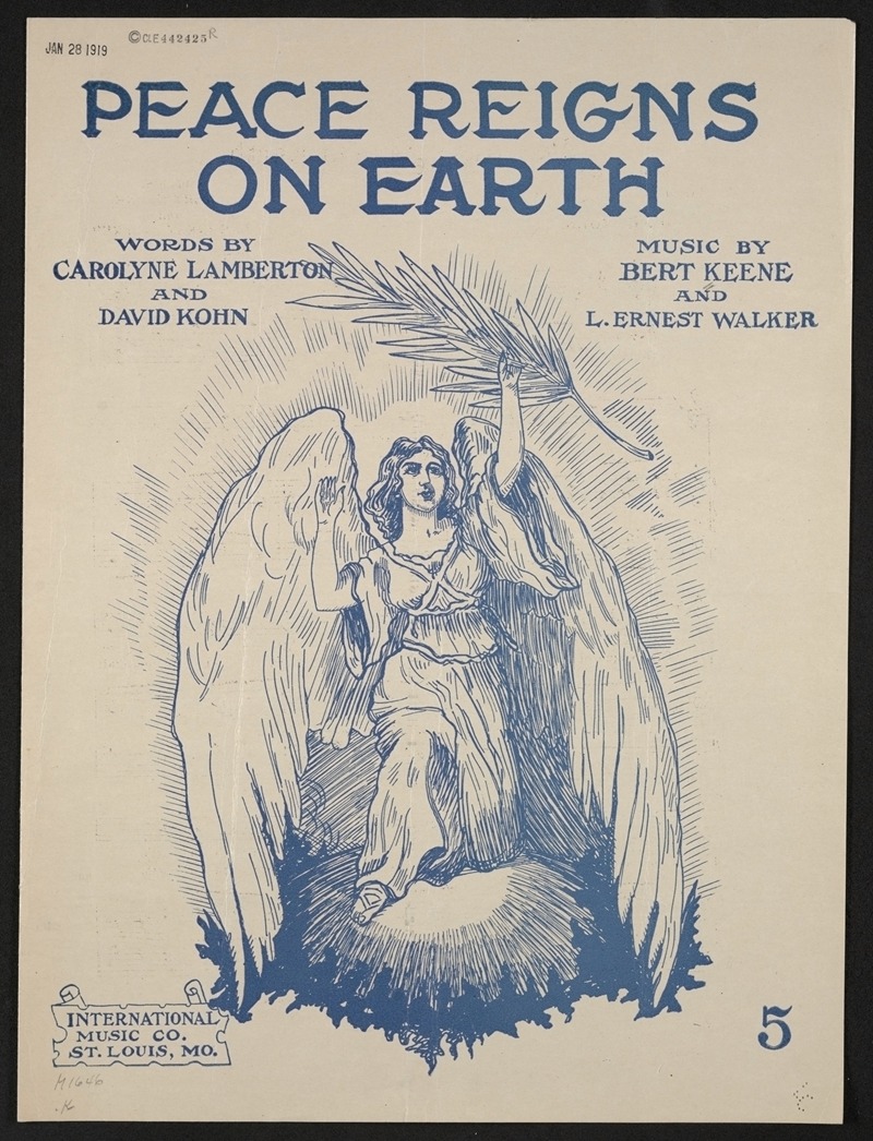 Peace reigns on earth by Аноним, 1919 — digital art print download