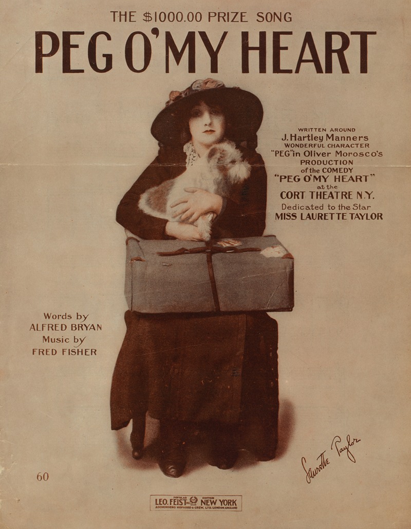 Peg o' my heart by Аноним, 1913 — digital art print download