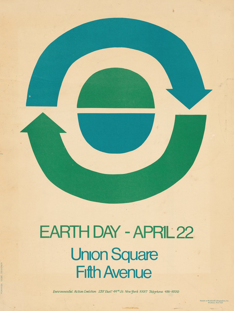 Poster from the first Earth Day by Аноним, 1970 — digital art print download