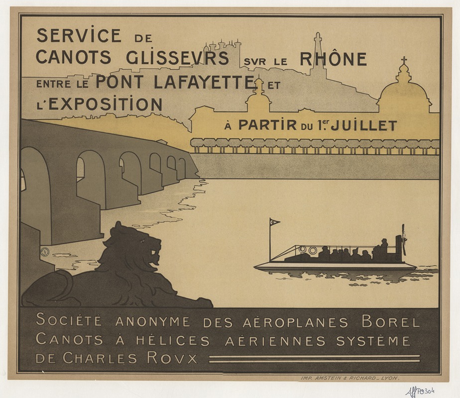 Service de canots glisseurs sur le Rhône — Anonymous