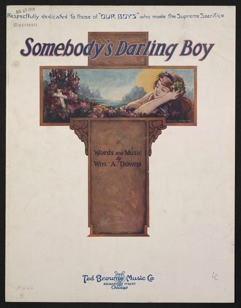 Somebody's darling boy by Аноним, 1919 — digital art print download