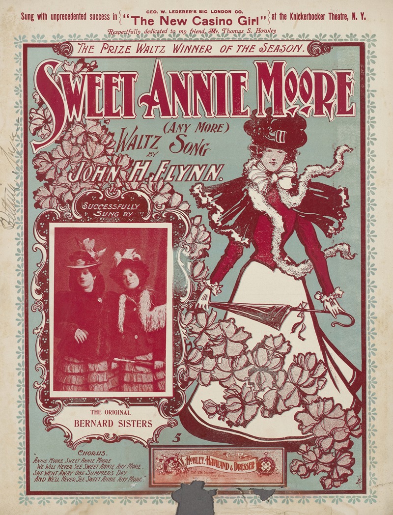 Sweet Annie Moore by Аноним, 1901 — digital art print download