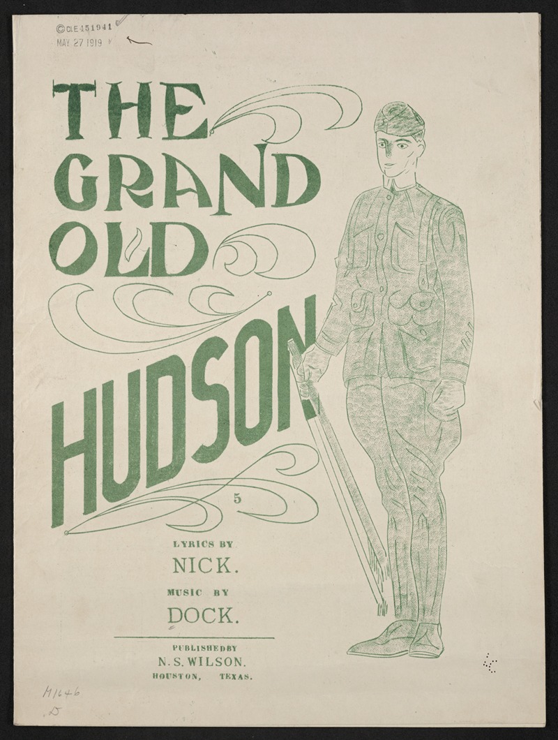 The grand old Hudson by Аноним, 1919 — digital art print download