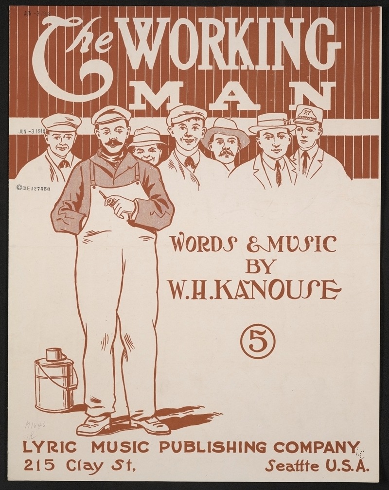The working man by Аноним, 1918 — digital art print download