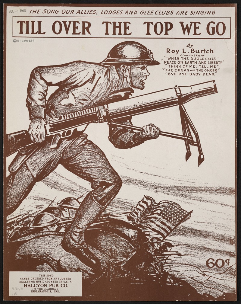 Till over the top we go by Аноним, 1918 — digital art print download