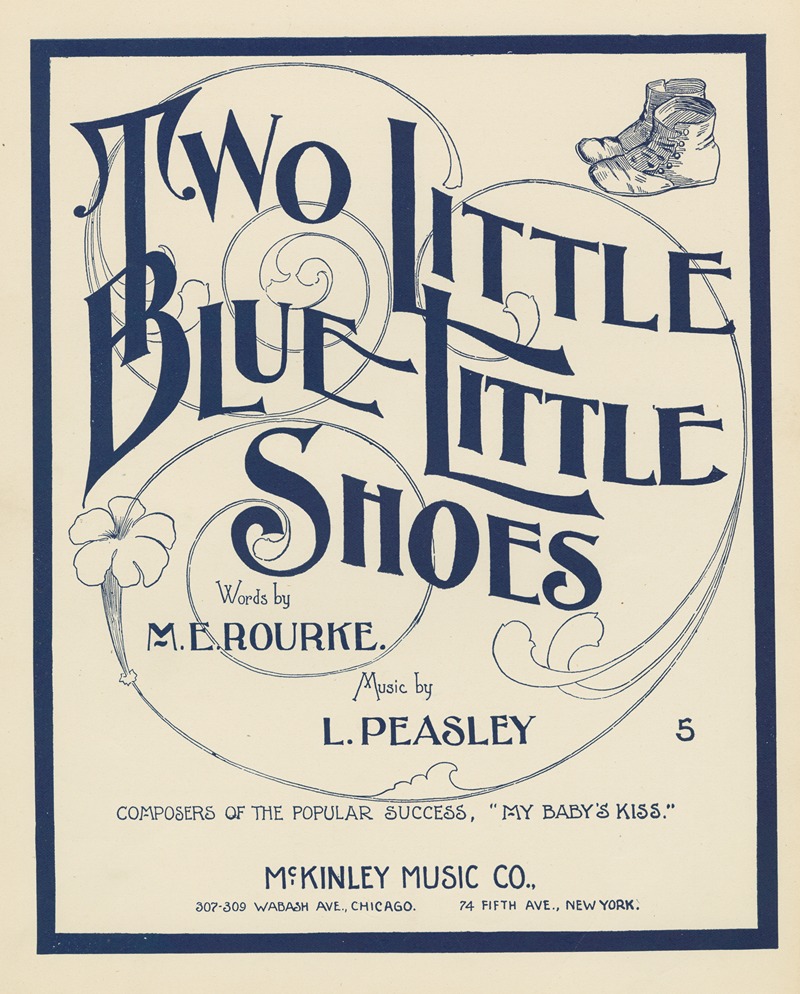 Two little, blue little shoes — Anonymous