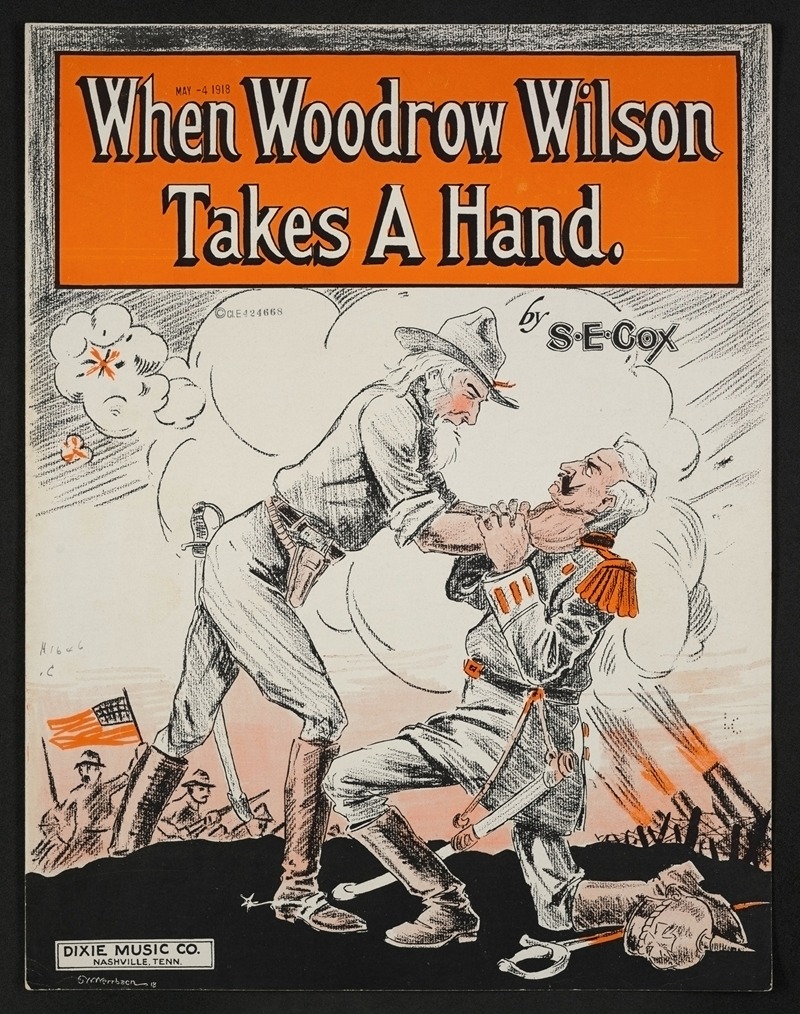 When Woodrow Wilson takes a hand by Аноним, 1918 — digital art print download