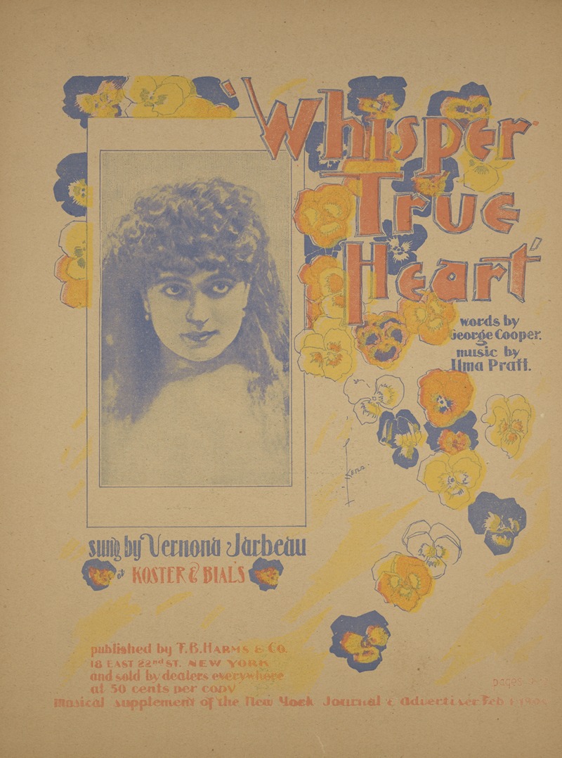 Whisper true heart by Anonymous, 1895 — digital art print download