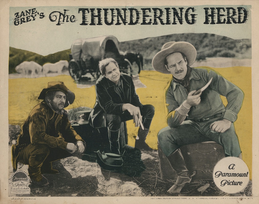 Zane Grey's The Thundering Herd by Аноним, 1925 — digital art print download