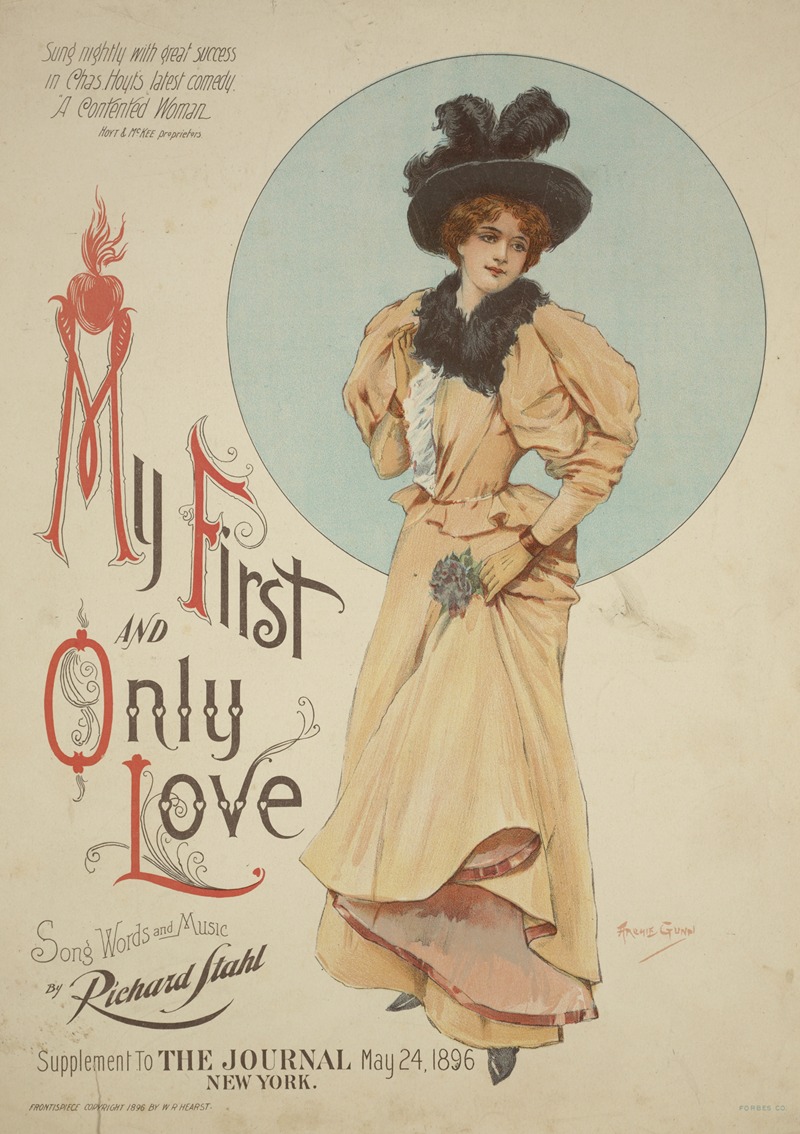 My first and only love by Archie Gunn, 1895 — digital art print download