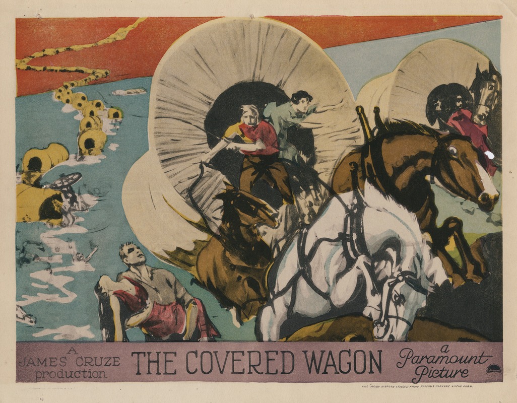 The covered wagon by James Cruze, 1923 — digital art print download