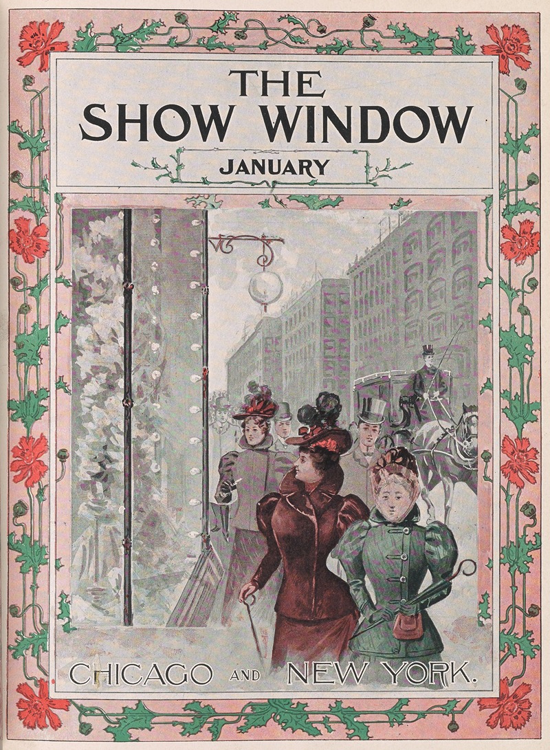 The Show window, January by Lyman Frank Baum, 1898 — digital art print download