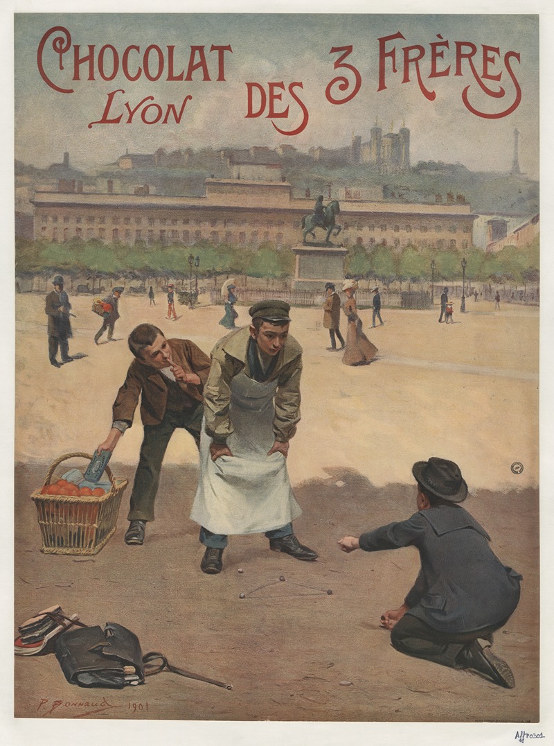Chocolat des trois frères by Пьер Бонно, 1901 — digital art print download