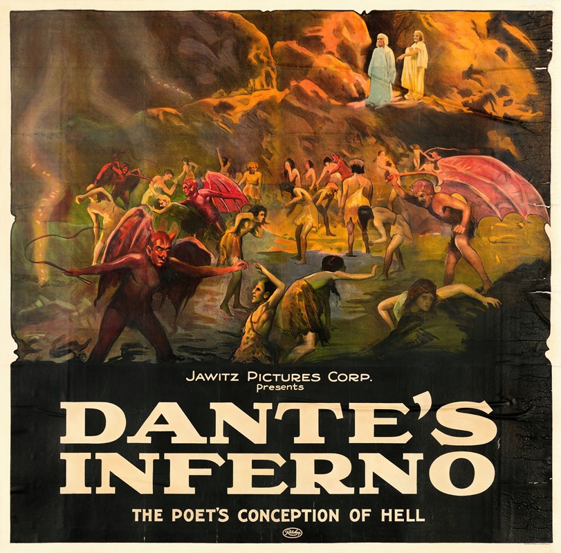 Dante's Inferno by Anonymous, 1922 — digital art print download