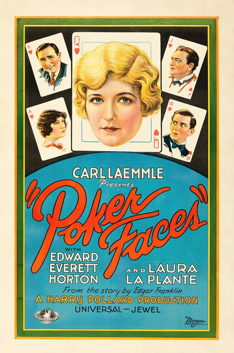 Poker Faces by Аноним, 1926 — digital art print download