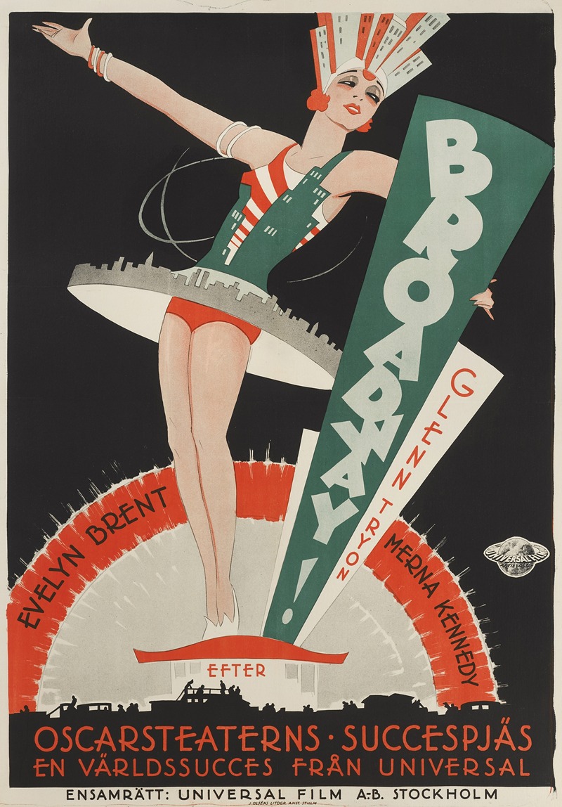 Broadway by Eric Rohman, 1929 — digital art print download
