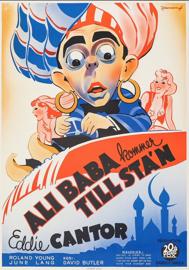 Ali Baba Goes to Town by Eric Rohman, 1938 — digital art print download