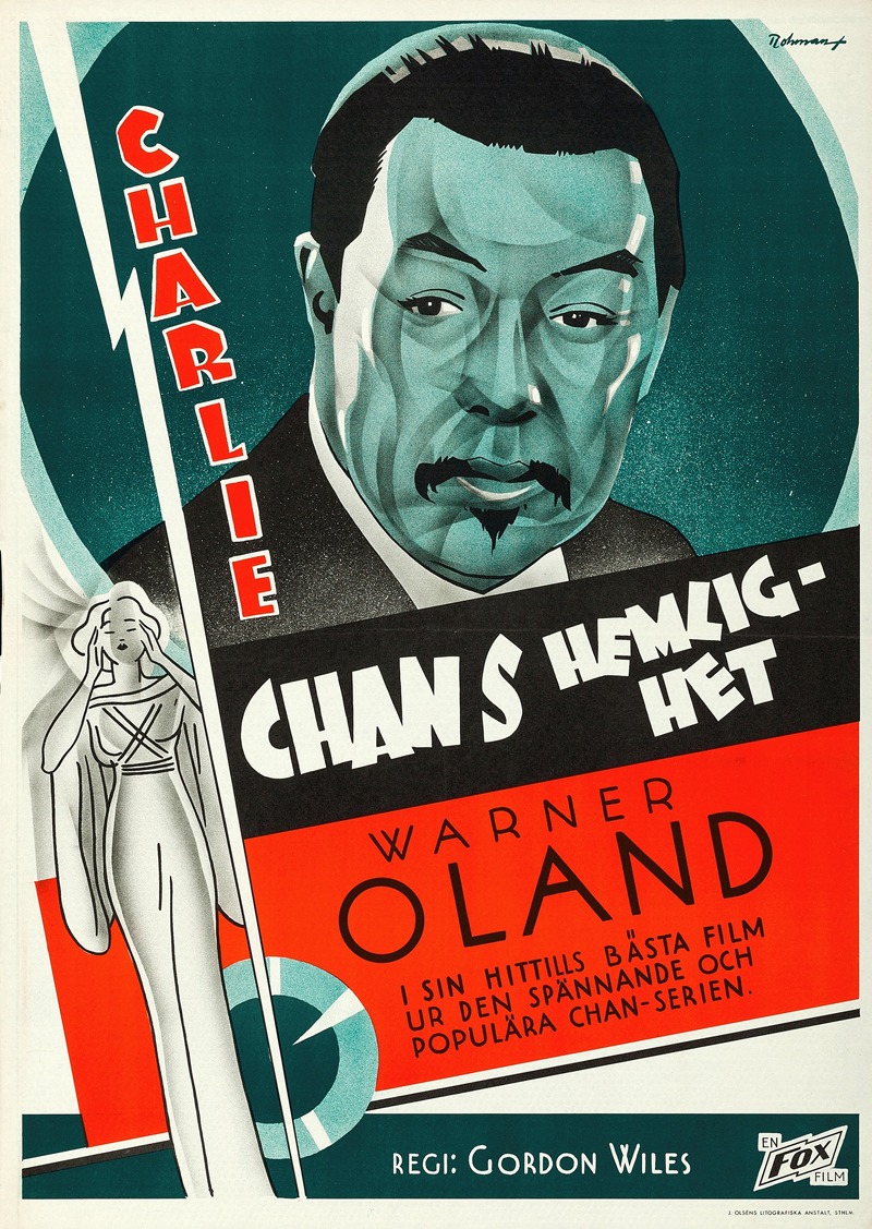 Charlie Chan's Secret by Eric Rohman, 1936 — digital art print download