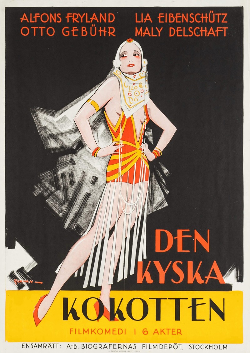 Die Keusche Kokette by Eric Rohman, 1929 — digital art print download