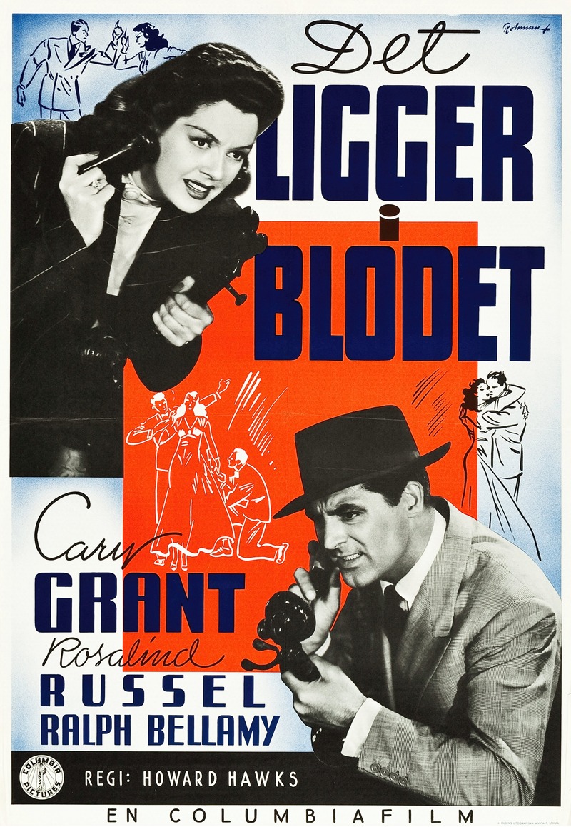 His Girl Friday by Eric Rohman, 1940 — digital art print download