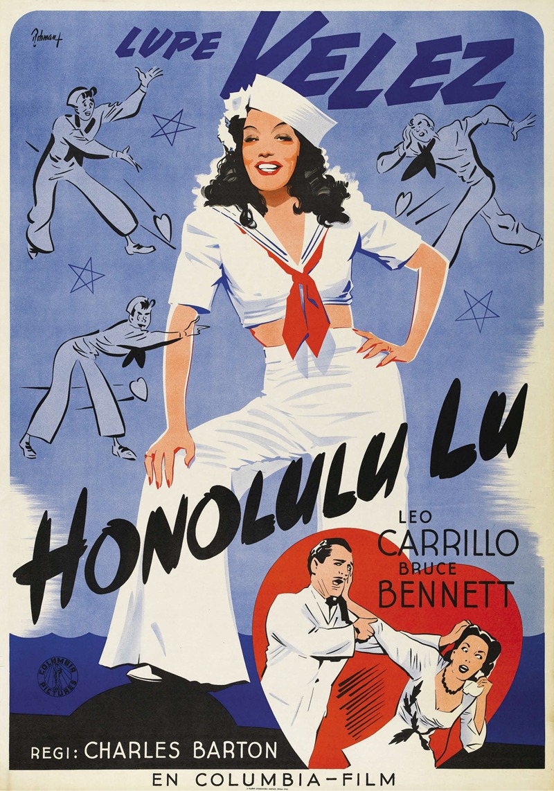 Honolulu Lu by Eric Rohman, 1941 — digital art print download