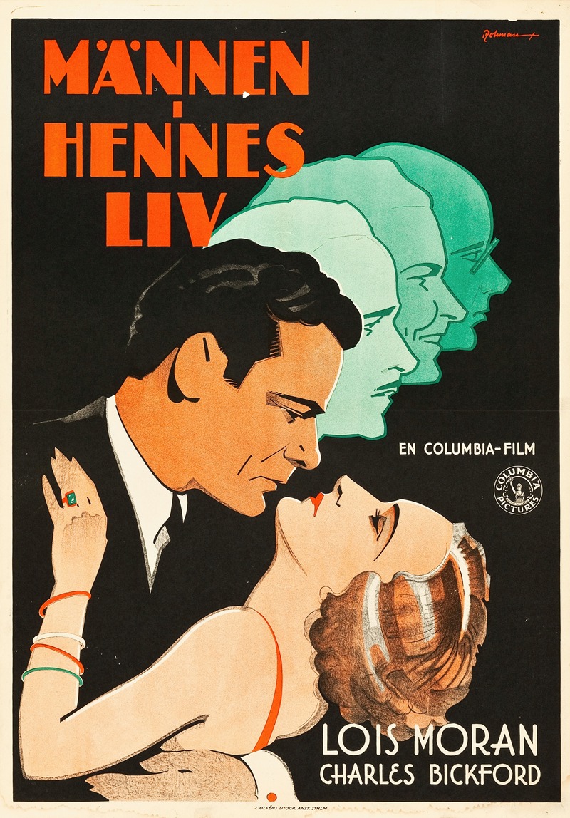 Men in Her Life by Eric Rohman, 1931 — digital art print download