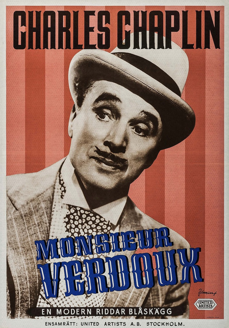 Monsieur Verdoux by Eric Rohman, 1947 — digital art print download