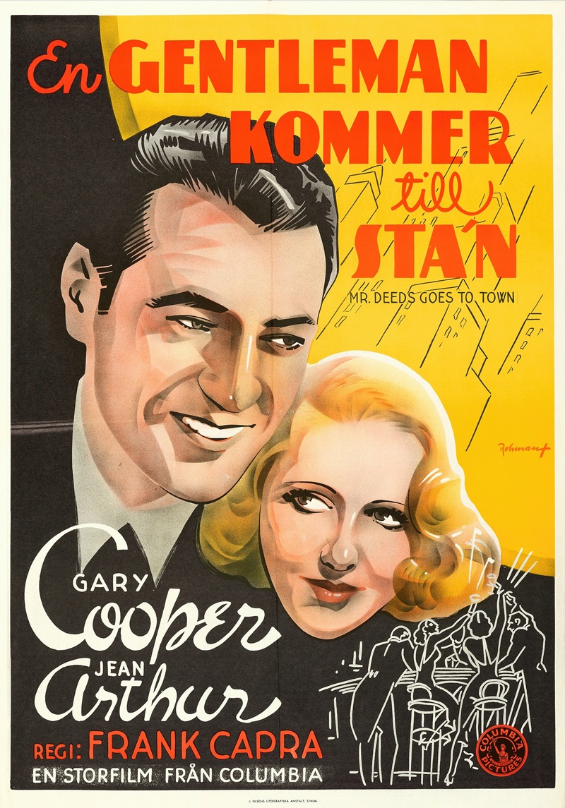 Mr. Deeds Goes to Town by Eric Rohman, 1936 — digital art print download