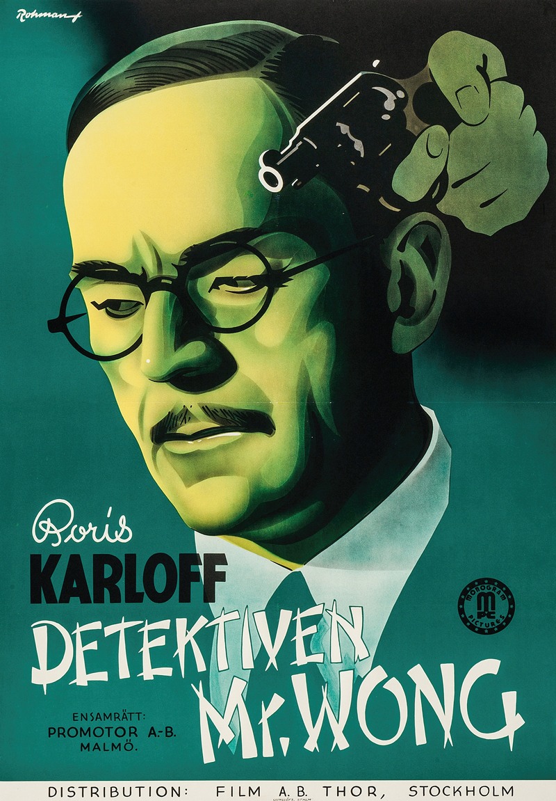 Mr. Wong, Detective by Eric Rohman, 1939 — digital art print download