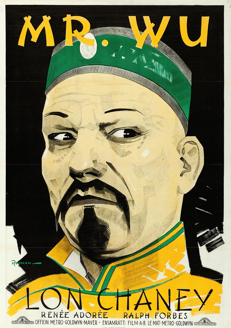 Mr. Wu by Eric Rohman, 1927 — digital art print download