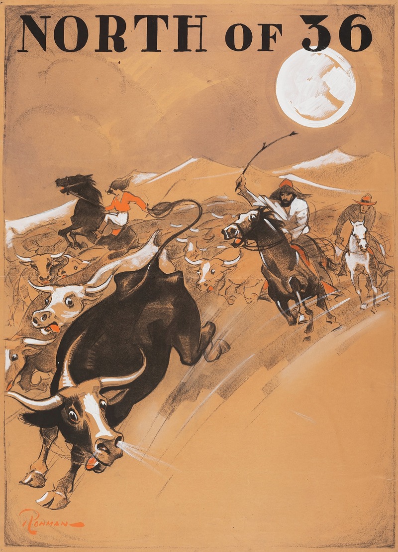 North of 36 by Eric Rohman, 1925 — digital art print download