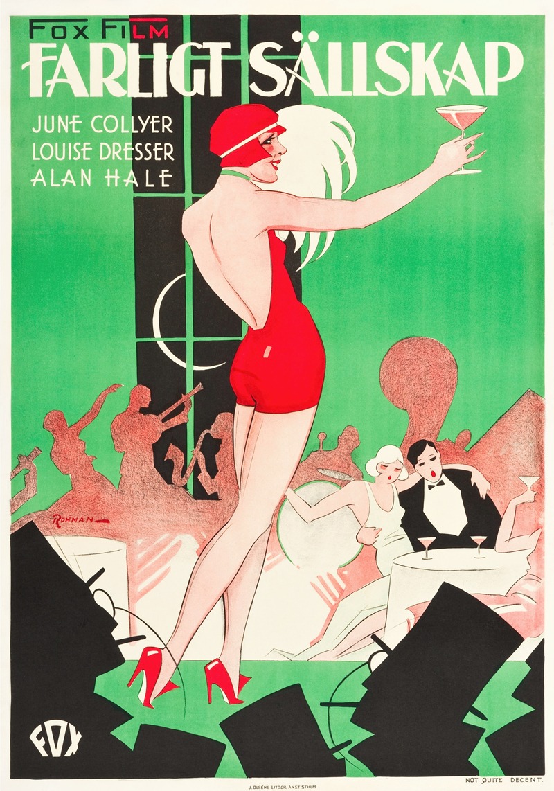 Not Quite Decent by Eric Rohman, 1929 — digital art print download