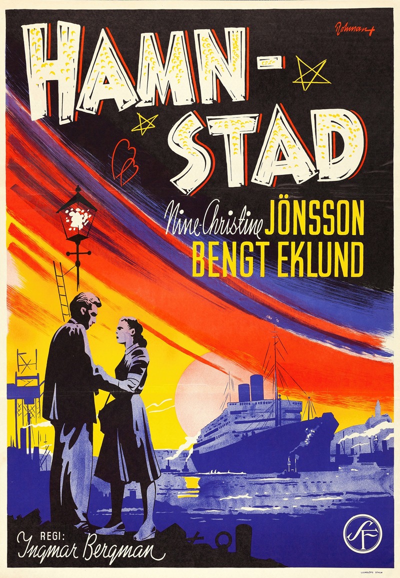 Port of Call by Eric Rohman, 1948 — digital art print download