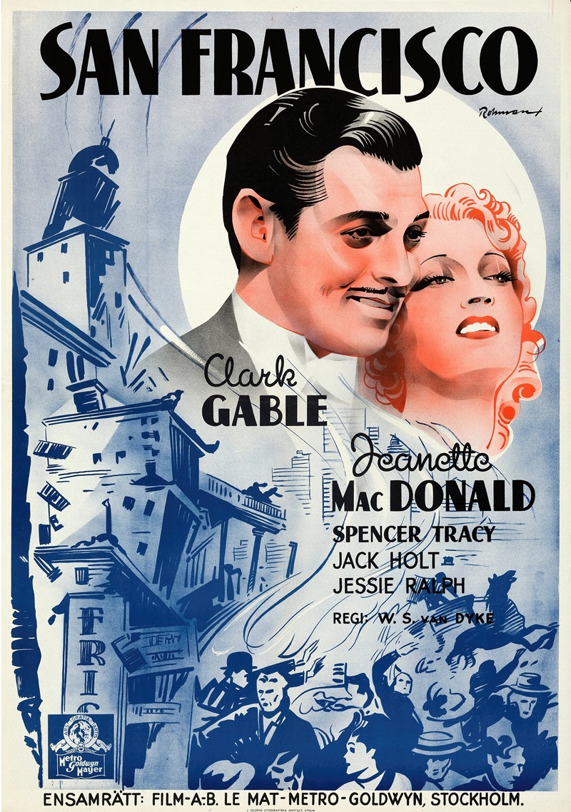 San Francisco by Eric Rohman, 1936 — digital art print download
