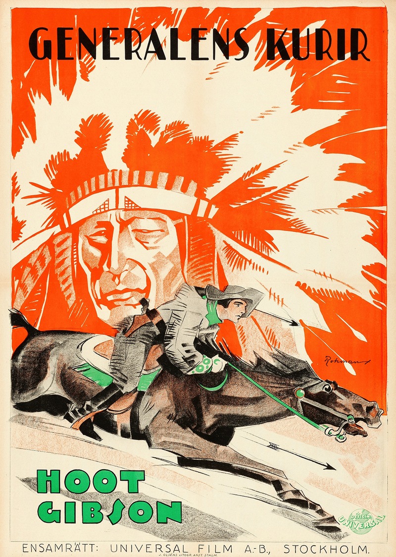 The Flaming Frontier by Eric Rohman, 1926 — digital art print download