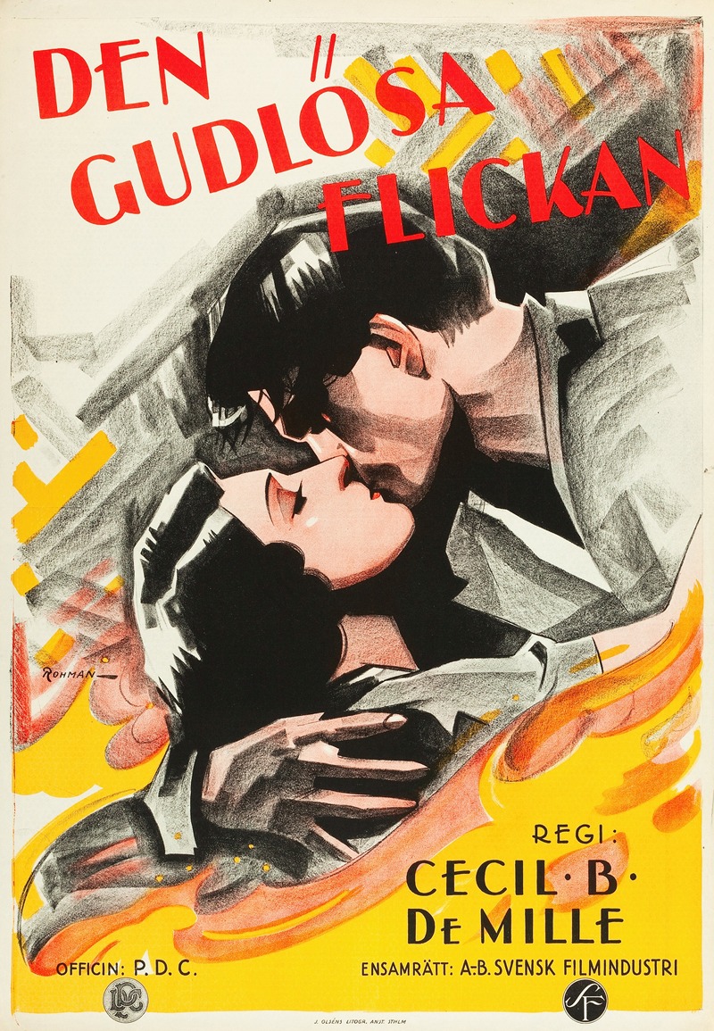 The Godless Girl by Eric Rohman, 1929 — digital art print download