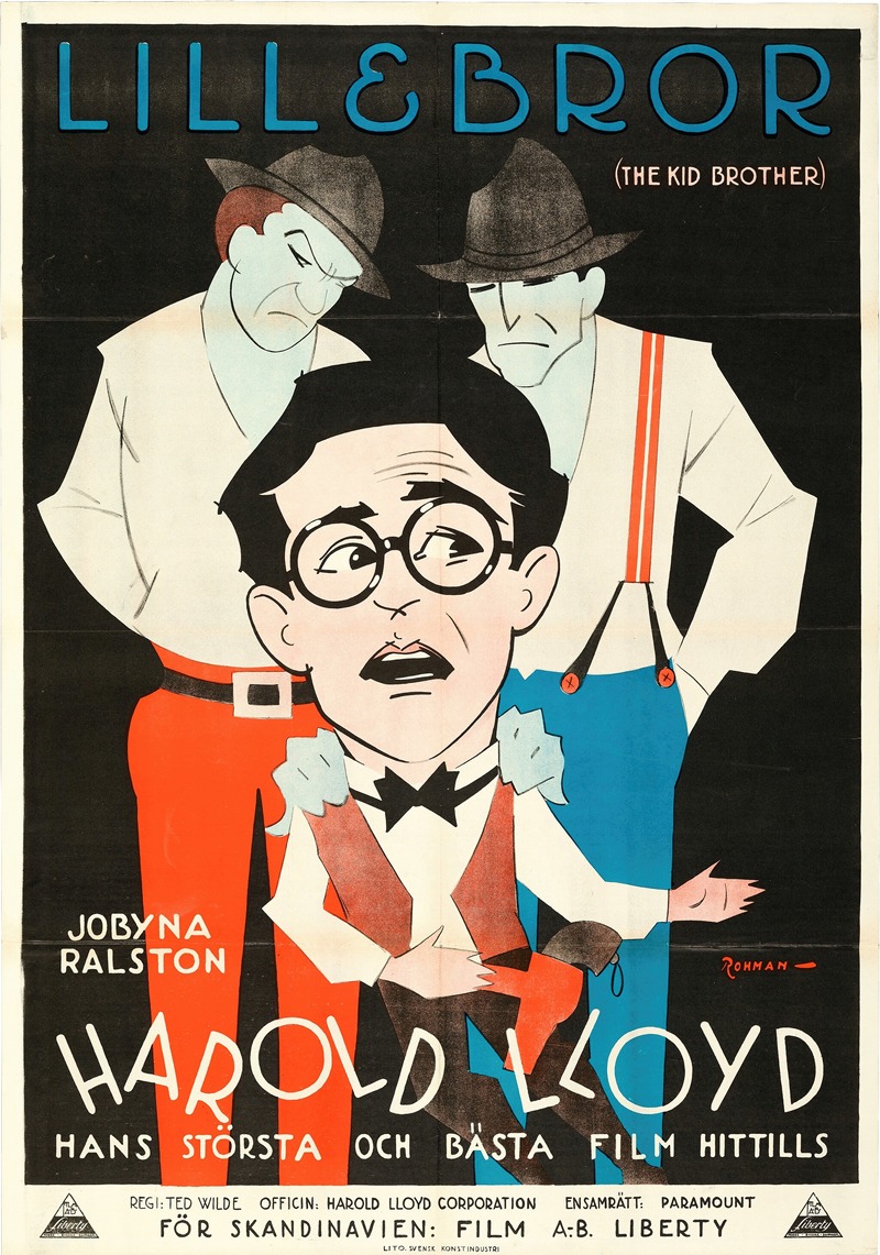 The Kid Brother by Eric Rohman, 1927 — digital art print download