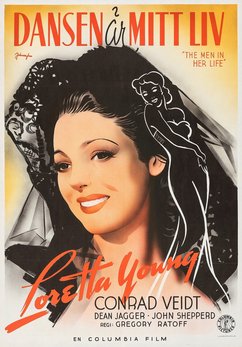 The Men in Her Life by Eric Rohman, 1942 — digital art print download