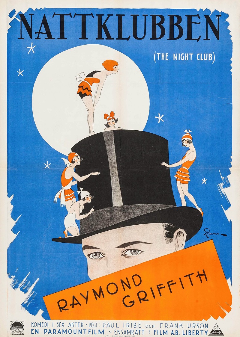 The Night Club by Eric Rohman, 1926 — digital art print download