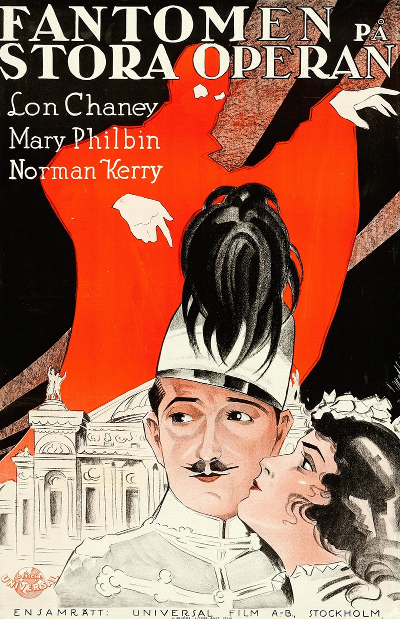The Phantom of the Opera by Eric Rohman, 1925 — digital art print download