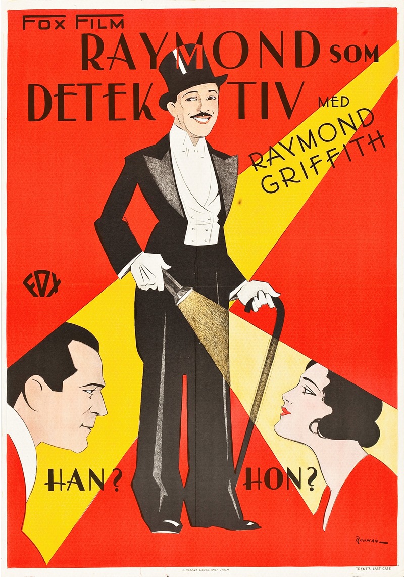 Trent's Last Case by Eric Rohman, 1929 — digital art print download