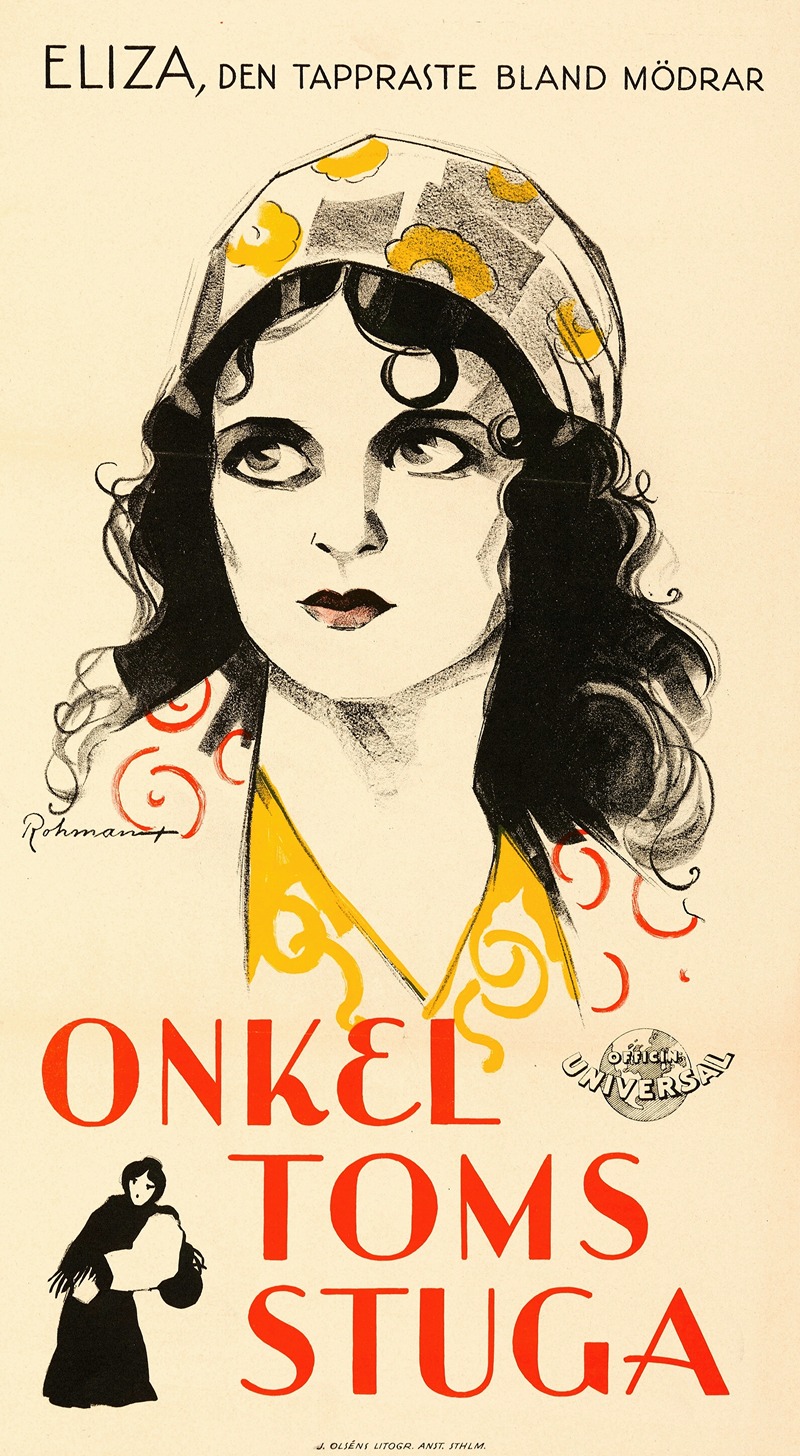 Uncle Tom's Cabin – Eliza by Eric Rohman, 1928 — digital art print download