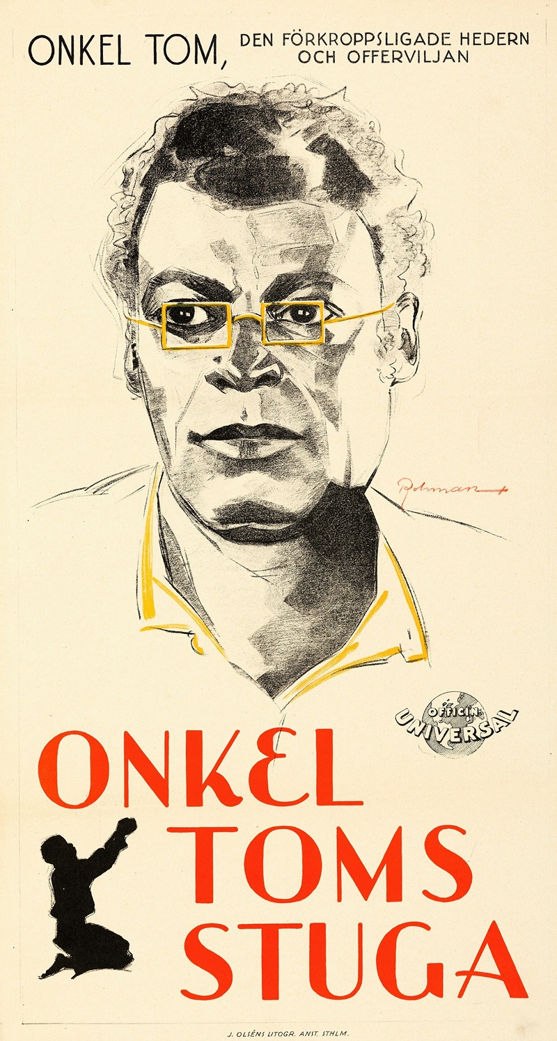 Uncle Tom's Cabin – Onkel Tom by Eric Rohman, 1928 — digital art print download